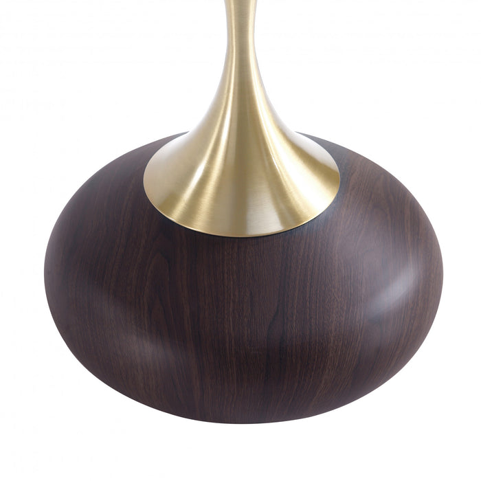 Table d’appoint Patchin moderne en brun et or – Lot de 2