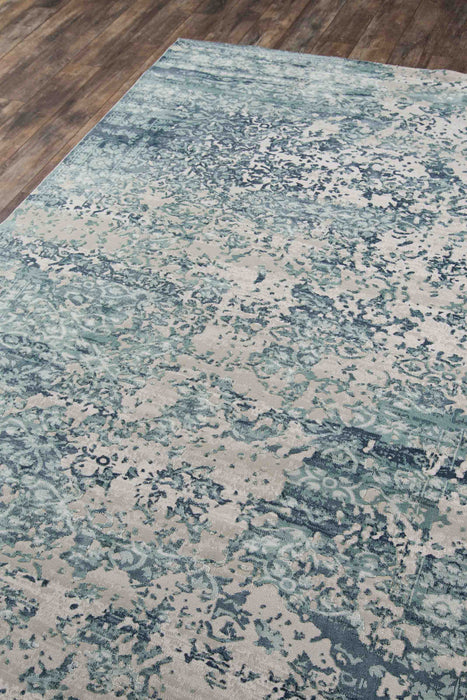 Tapis Traditionnel Delphine 7'9\" x 9'10\" en Bleu