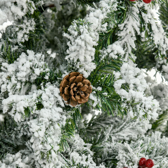 Homcom Arbre De Noel Artificiel De Neige De 9 Pieds