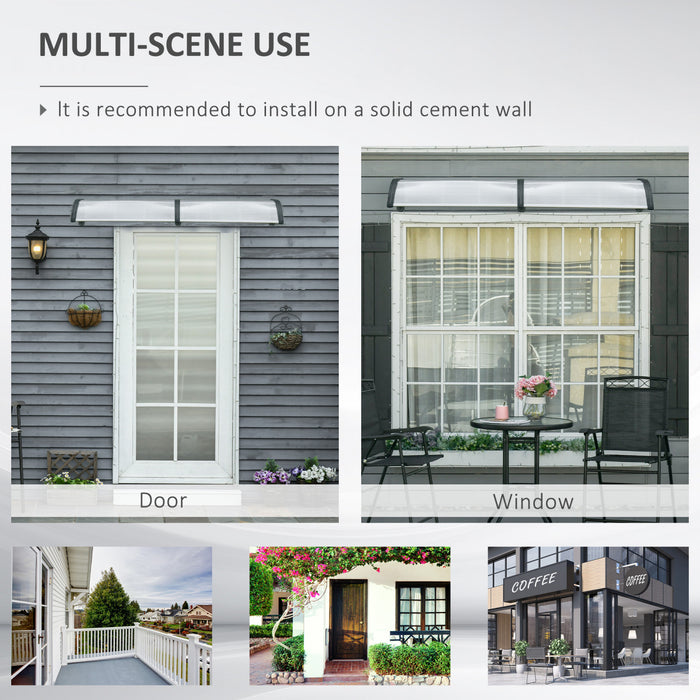 Outsunny Auvent de fenetre, Couverture de patio exterieur