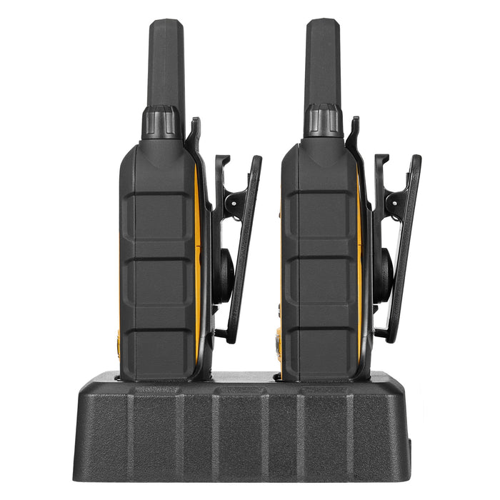 2 Dewalt Dxfrs300 Talkies Walkie - 1 Watt, Heavy Duty, 22 Channel Long Range Two Way Radios
