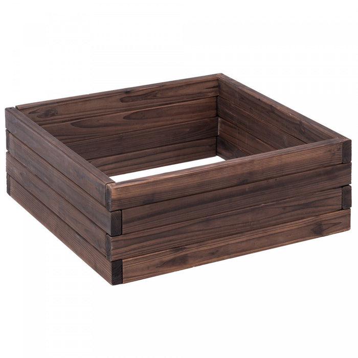 Kit De Planteur De Graines De Legumes De Fleurs De Lit De Jardin Costway Square Souleve Boite Elevee