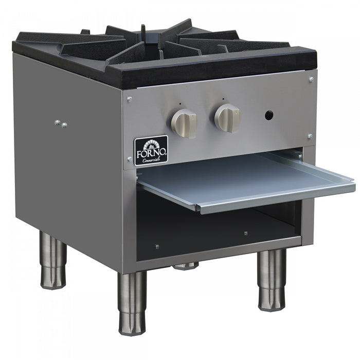 Rechaud a marmite au gaz Commerciale, 1 bruleur, 80 000 BTU, acier inoxydable - FCMSP0089-18