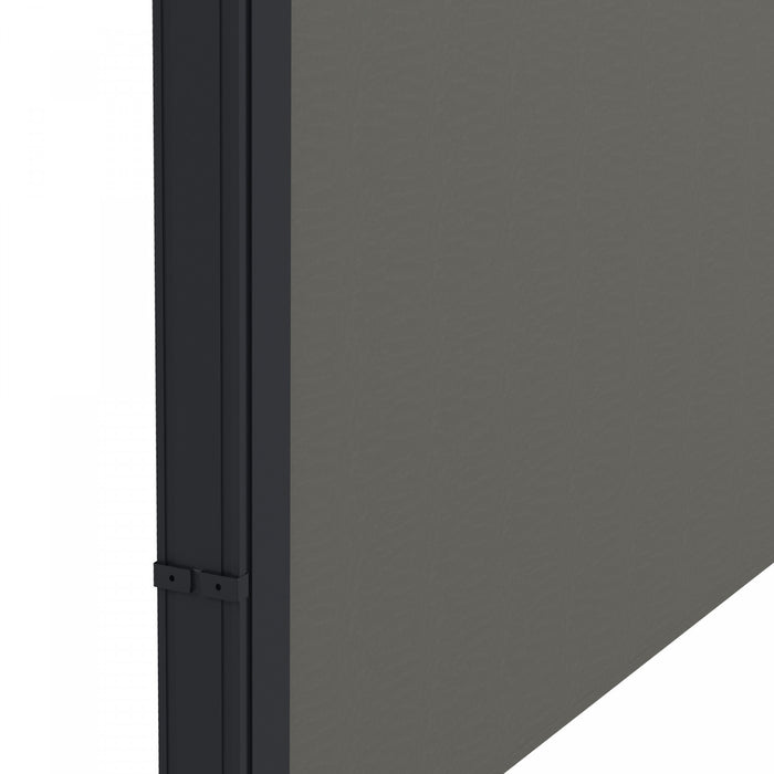 Outsunny Auvent Lateral Retractable 13'x6', Ecran De Confidentialite, Gris