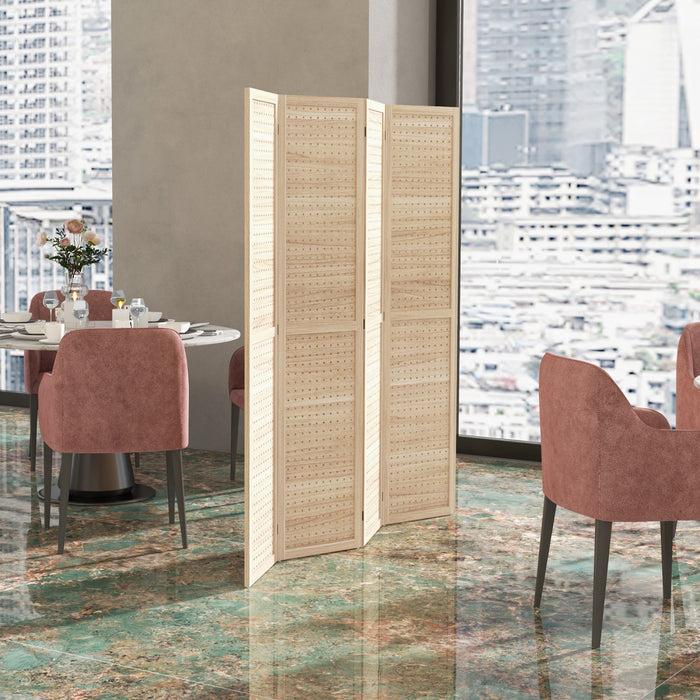 Homcom Ecrans D'intimite En Bois, Separateurs De Piece