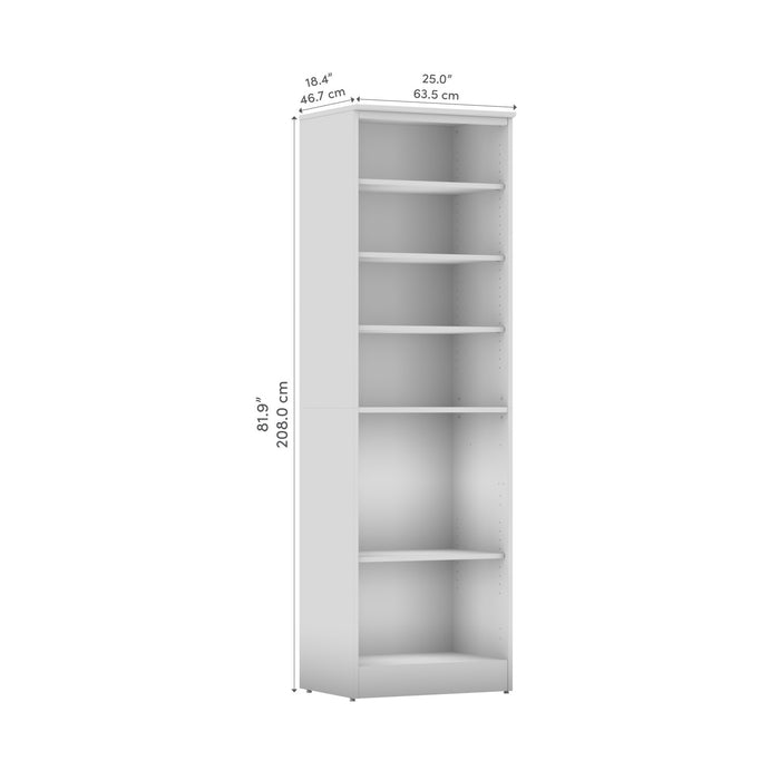 Organisateur de garde-robe Key West de Bestar de 25 po (L) - blanc chêne solide