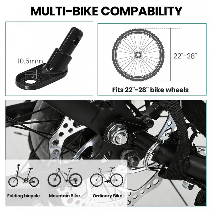 Remorque Cargo Velo Soozier, Chariot pour Velo avec Pneus de 16 pouces a Degagement Rapide