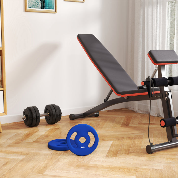 Soozier Plaques De Poids Avec Poignees Faciles A Saisir, 2 X 6,6 Lb