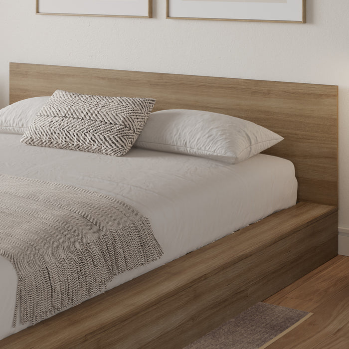 Kanso Lit a Plateforme Basse avec Tete de Lit