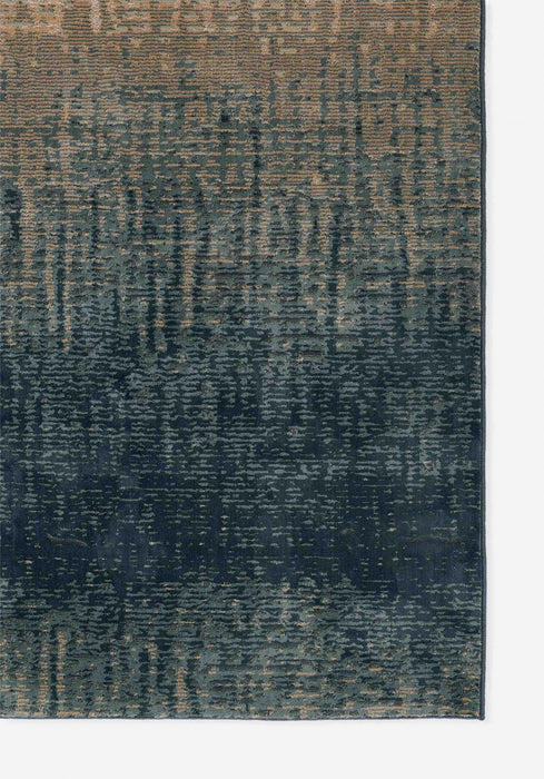 Tapis Contemporain Sable 5'1\" x 7'7\" en Bleu