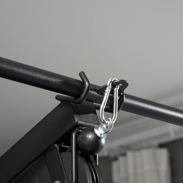 Soozier Equipement De Gym A Domicile, Appareil D'entrainement Multifonctionnel Avec Une Pile De Poids De 145 Lbs Pour Un Entrainement Complet Du Corps Et De La Force