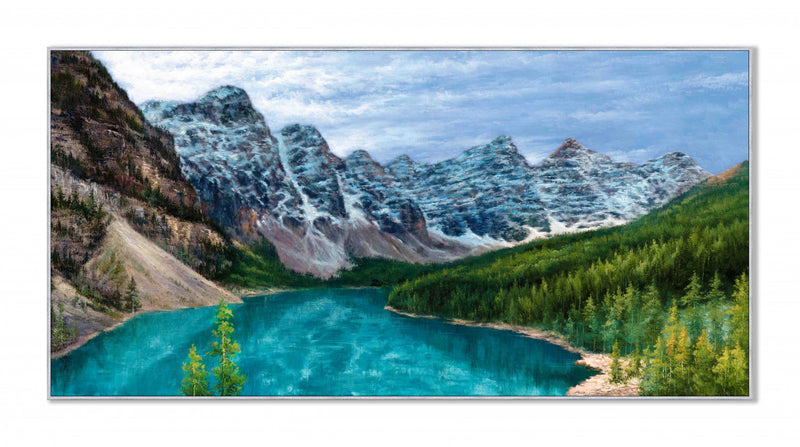 Œuvre d’art murale « Chalet Lake »