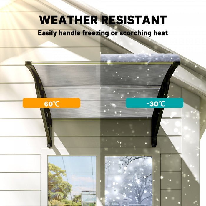 Outsunny Fenetre Auvent Porte Auvent Porte d'entree Couverture de patio