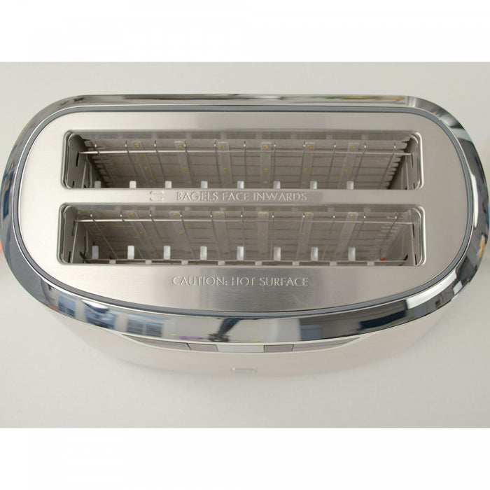Grille-pain Kenmore Elite à fentes longues pour 4 tranches avec éjection automatique, acier inoxydable - KKELST4SS