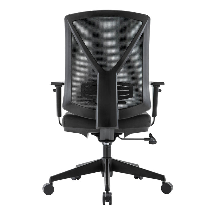 TygerClaw Fauteuil de Bureau en Maille Respirante a Dossier Mi-Haut avec Support Lombaire
