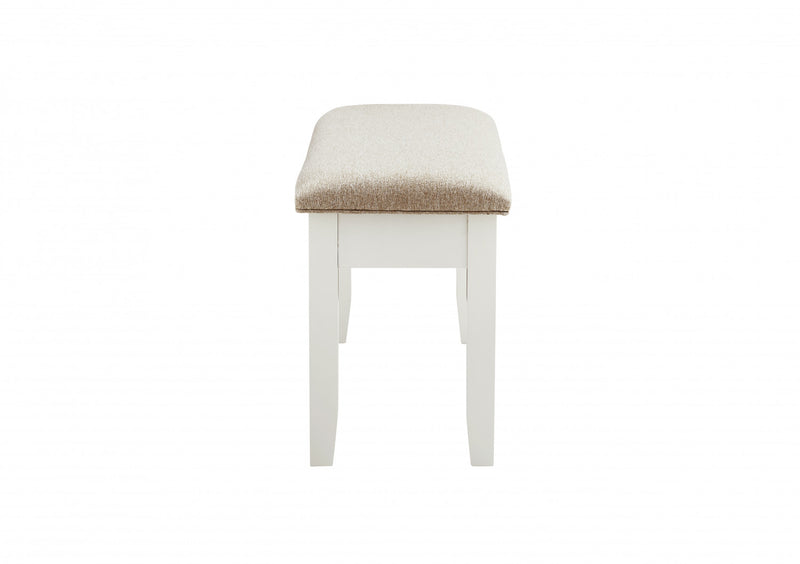 Banc de salle à manger Jane en tissu avec rangement - brun