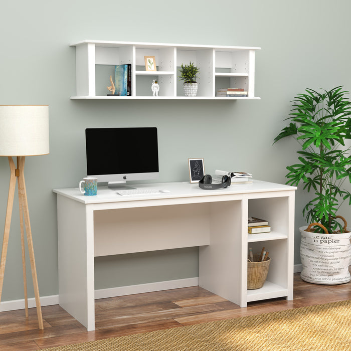 Crédence de bureau murale - blanche