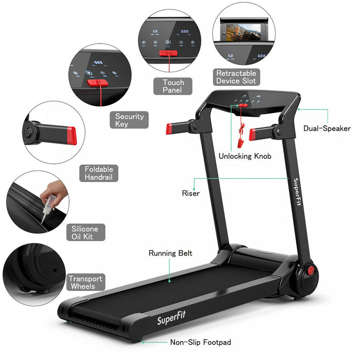 Tapis De Course Pliant 3cv Superfit – Avec Bluetooth