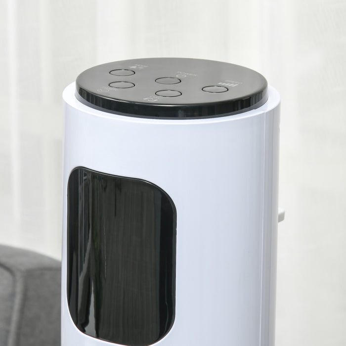 Homcom Ventilateur Tour 46\" Avec 3 Vitesses Et Minuterie 12h