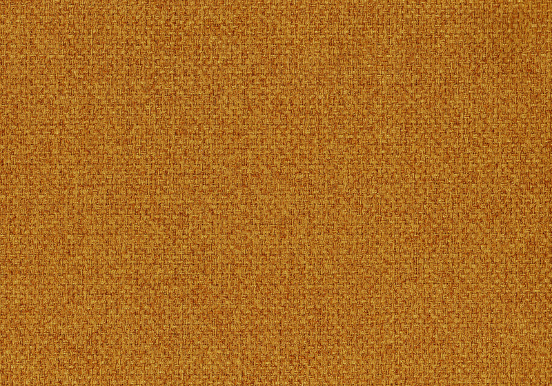 Causeuse Rembourre, 58\" L, Salon, Tissu Orange, Pieds En Bois De Noyer, Mid Century
