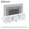 Lumina 64.9 Inch Wall-Mounted TV Cabinet with LED Lights and Acrylic Doors, White | Lumina Meuble TV Mural 64.9 po avec Lumieres LED et Portes Acryliques, Blanc