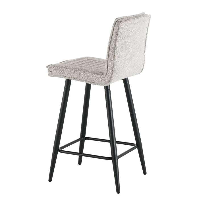 Tabouret de bar Marielle rembourre taupe (ens. de 2)