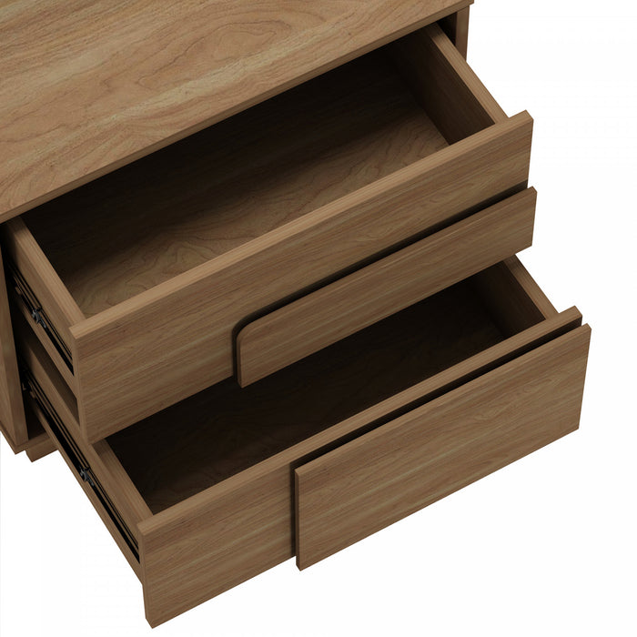 Table de nuit Horizon Modern 56 cm en erable (2 tiroirs) – Lot de 2