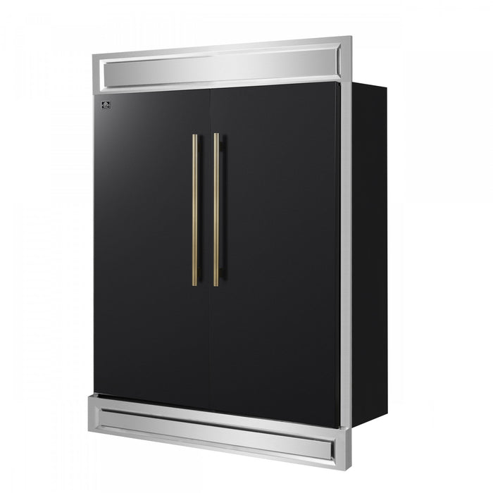 Refrigerateur/congelateur convertible Maderno de 60 po, noir, 27,2 pi³ – FFFFD1722-60MG-BLK