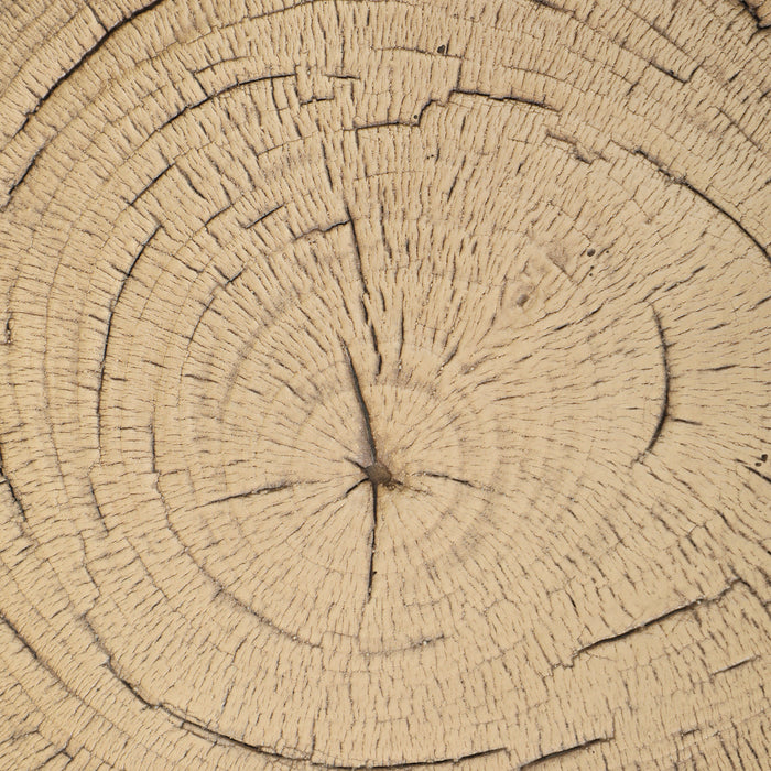 Outsunny Tabouret De Jardin Decoratif En Forme De Souche D'arbre 15\"