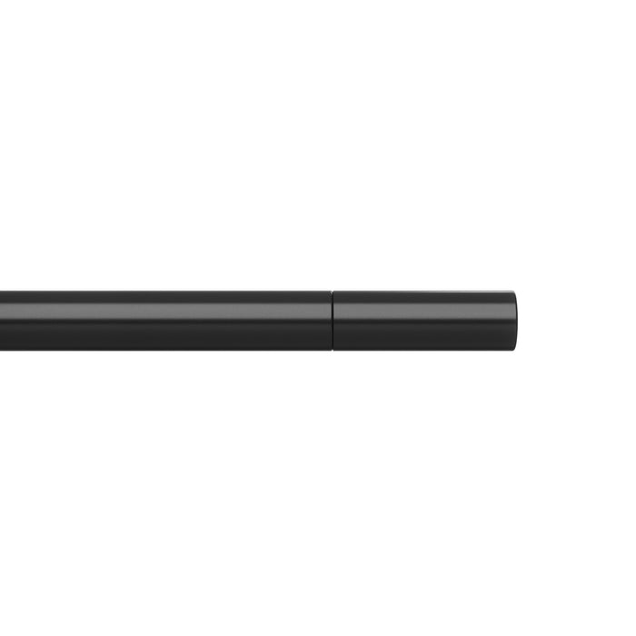  Tringle à rideaux extensible Zen de Umbra noir mat de 1 po - 64 po à 128 po