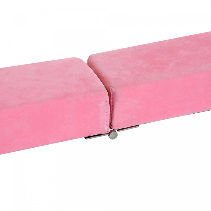 Soozier Poutre d'equilibre pliable 7 pieds, poutre de gymnastique, rose