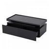 Aiden LED Coffee Table with Storage Drawers and App-Controlled Lighting,Black | Aiden table basse LED – table basse avec tiroirs de rangement et eclairage controle par application, noir