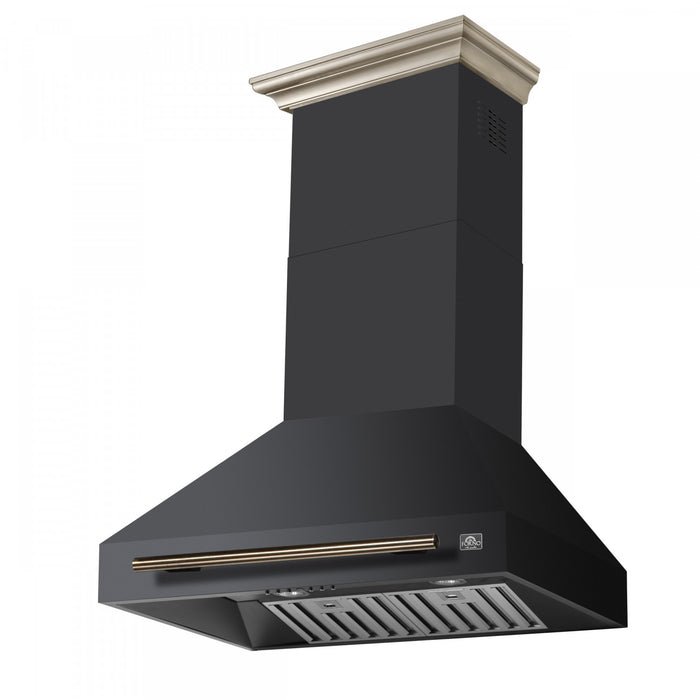 Hotte de cuisiniere murale Aria de 30 po, noir- FRHWM5095-30BLK