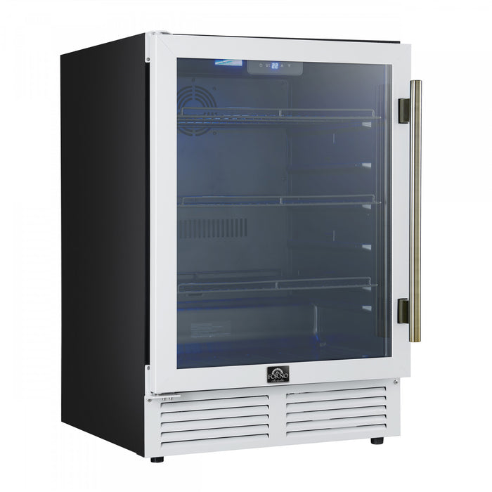 Refroidisseur a boissons Frescolino de 24\" en Blanc, capacite de 188 canettes- FWCDR6665-24WHT