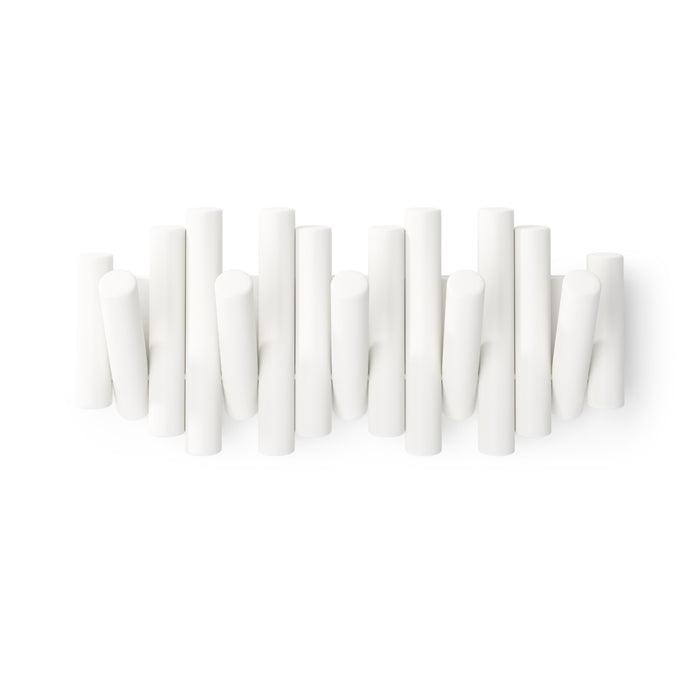 Crochets muraux Picket Rail de Umbra - blancs