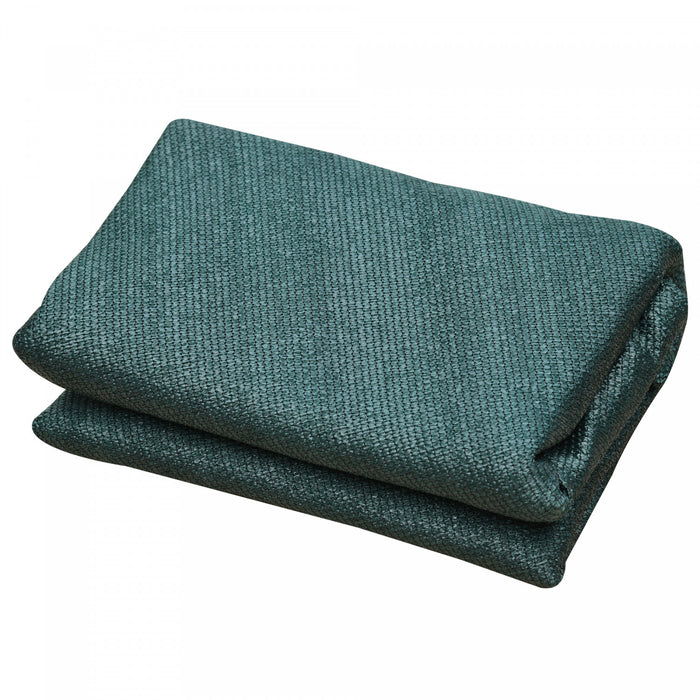 Outsunny Triangle 10' Canopyee Uv Protection Abri Exterieur De Pelouse Pour Patio Avec Sac De Transport Vert