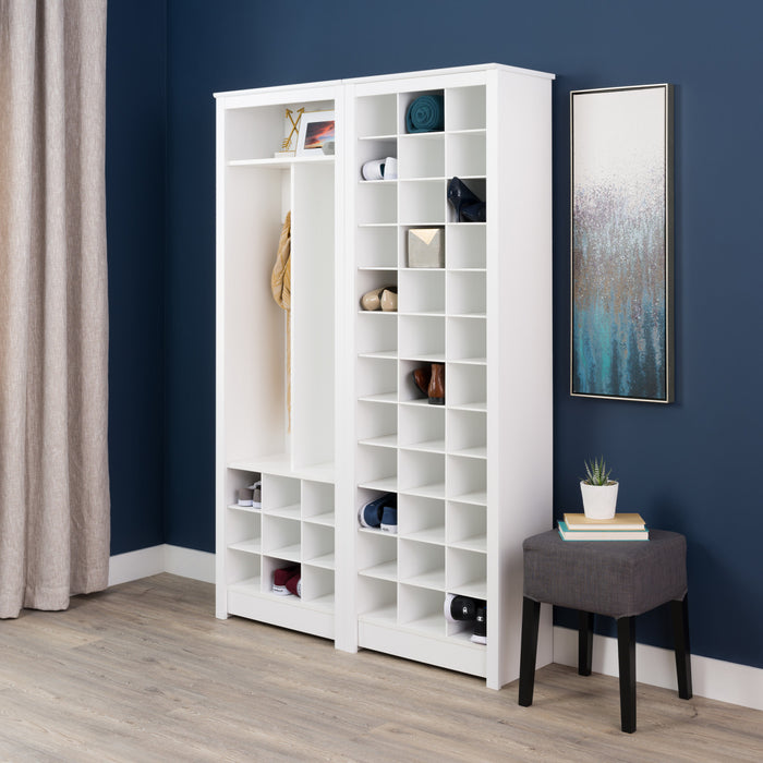 Support de rangement pour 36 paires de chaussures - blanc