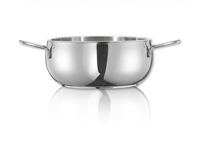 Arimi Luna Batterie De Cuisine Italienne En Acier Inoxydable 12 Pieces - Couvercle En Verre