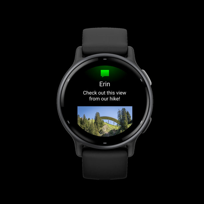 Garmin Vivoactive® 5 Montre Connectee - Fonctionnalites Avancees De Suivi De La Sante Et De La Condition Physique - Noir Et Ardoise