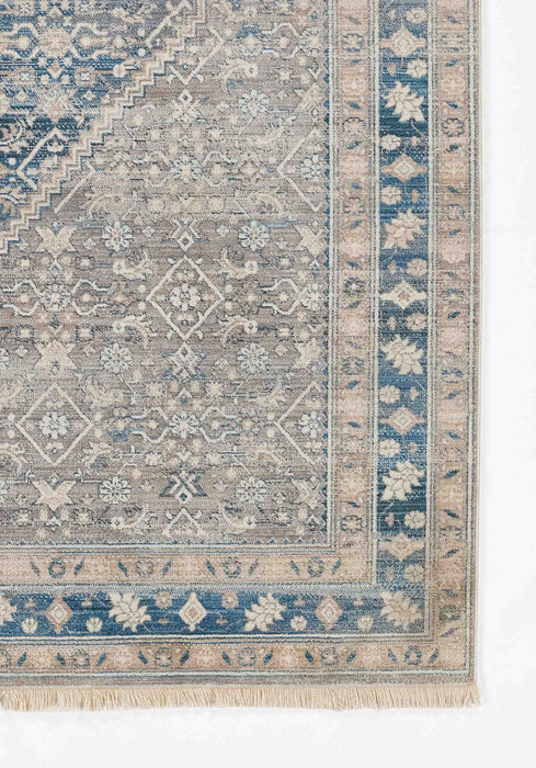 Tapis Traditionnel Lucia 2'6\" x 8'0\" en Bleu