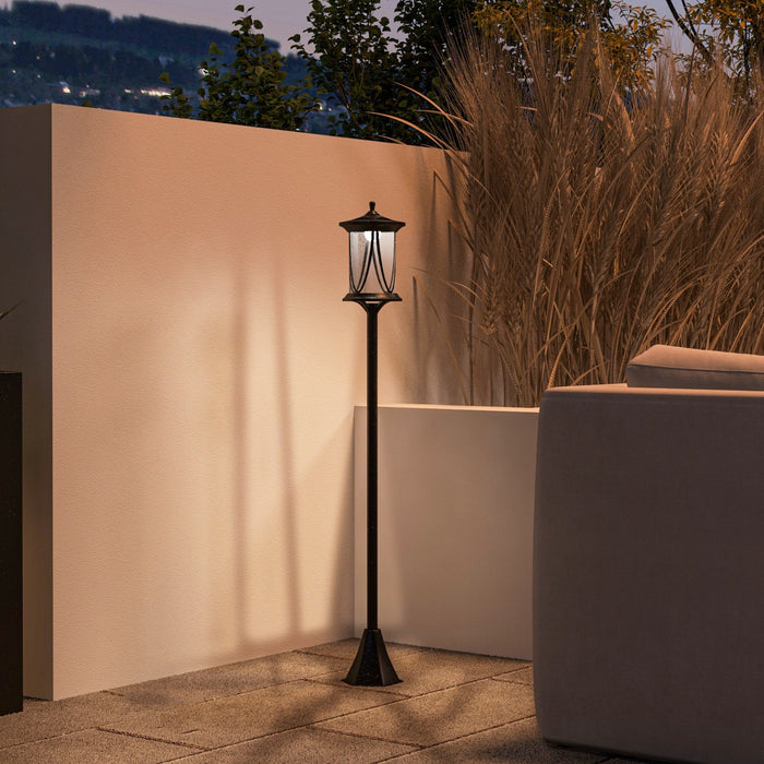 Outsunny Lampadaire Solaire De 50 po, Lampadaire Exterieur A Led Ip44