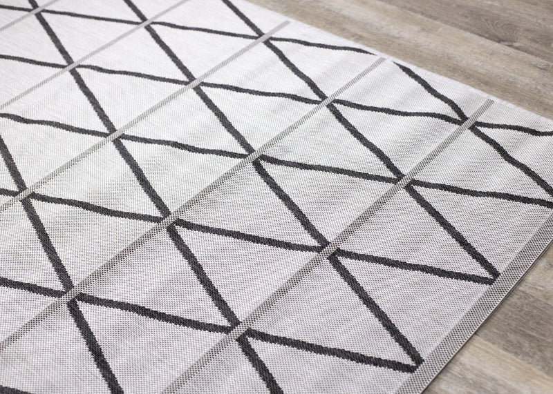 Carpette Jackson à motif de diamants pour l’intérieur et l'extérieur - 7 pi 10 po x 10 pi 6 po