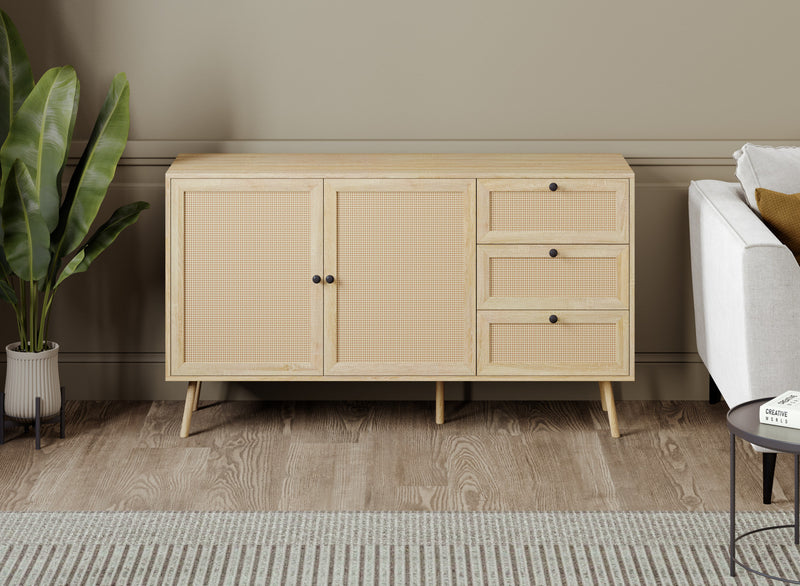 Commode Avec 3 Tiroirs – Coffre De Rangement Robuste Avec Finition Bois Brun – Organisateur De Chambre Solide – Assemblage Facile – Meuble Moderne Pour Chambre, Chambre D’amis Ou Salon
