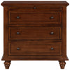 U_Style 27.6 Inch Painted Nightstand with Pull-Out Tray and 3 Drawers, Brown | U_Style Table de Nuit Peinte 27.6 po avec Tiroir Coulissant et 3 Tiroirs, Brun
