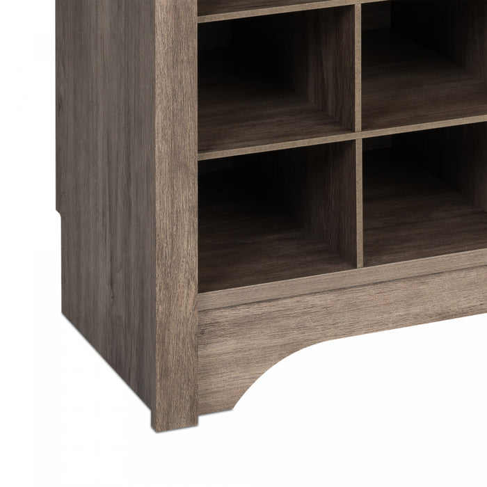 Console à compartiments pour chaussures - gris délavé