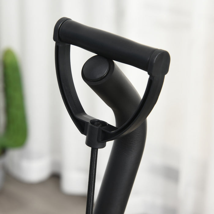 Mini Stepper Avec Guidon, Extenseurs, Compteur Electronique Et Tapis Antiderapant Noir Et Vert