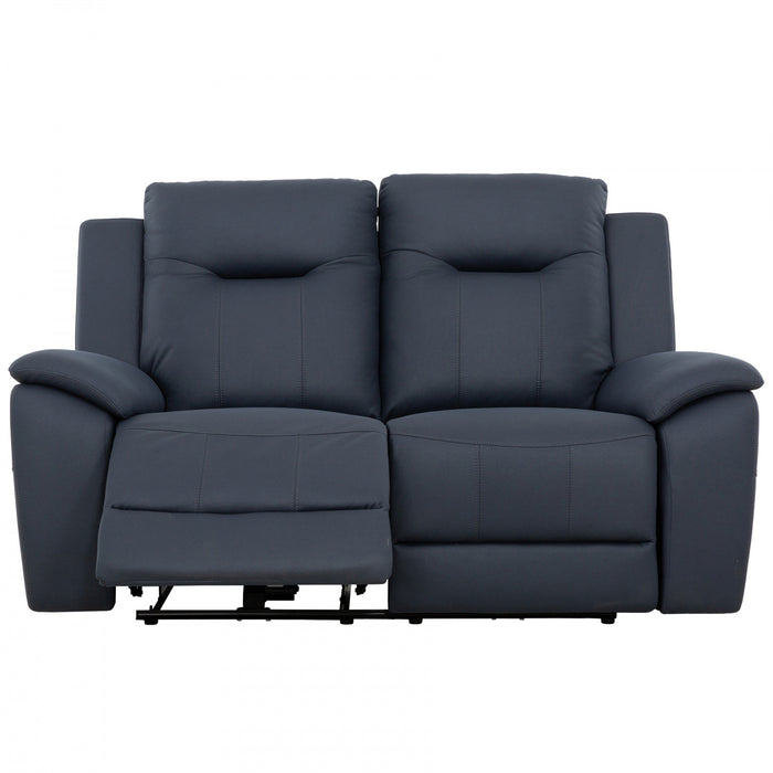 Causeuse inclinable electrique Sutton de 66 po rembourree - Bleu