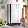 Outsunny Lit Sureleve Avec Couvercle En Pe, Trous De Drainage