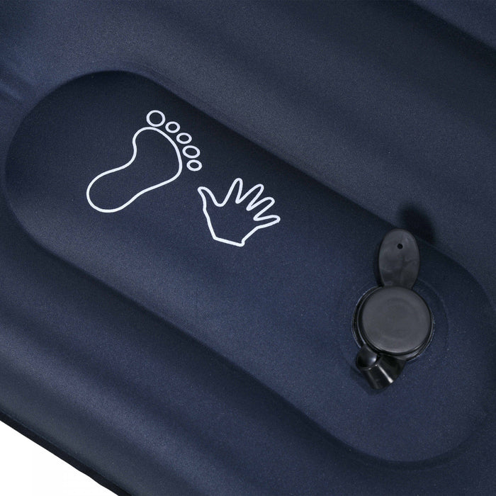 Outsunny Matelas Pneumatique De Camping, Lit Double Avec Pompe A Pied