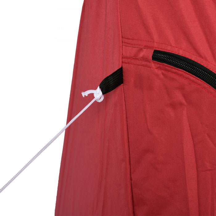 Outsunny Tente De Peche Sur Glace Pour 8 Personnes, Rouge